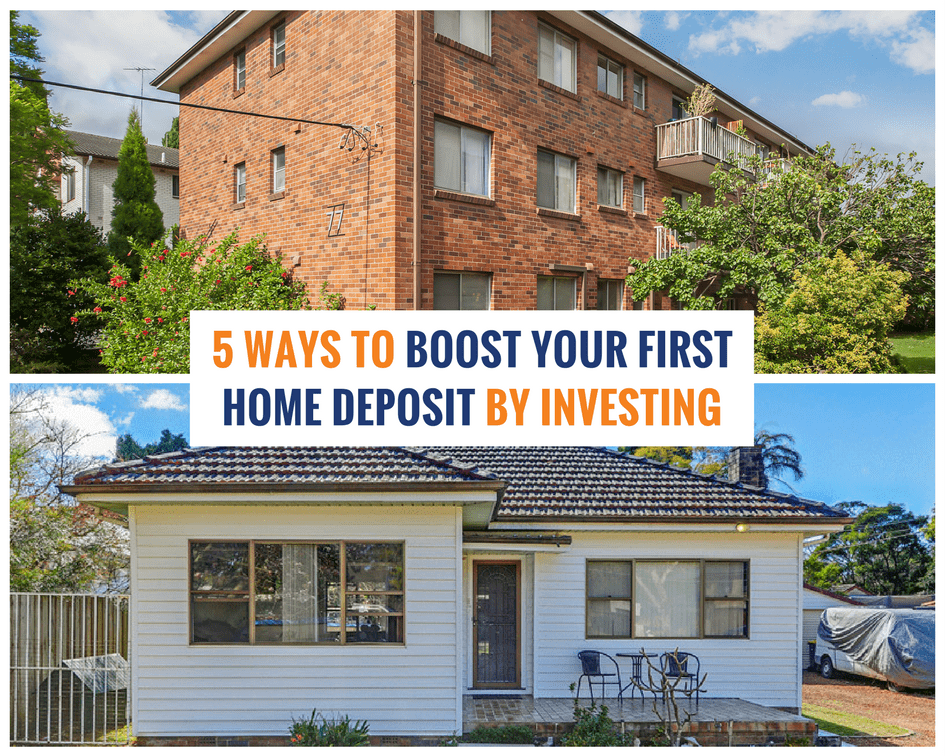 Five ways to boost your first home deposit by investing